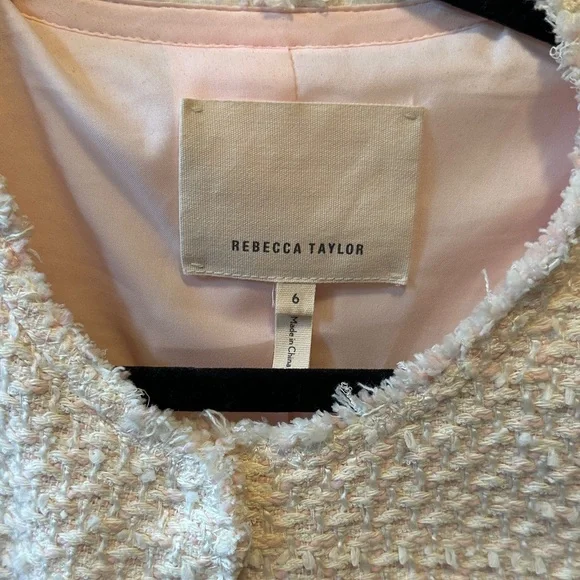Rebecca Taylor Textured pink/white Blazer - Picture 2 of 3